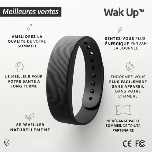 Wak‑Up™ – Le réveil sans bruit, sans stress