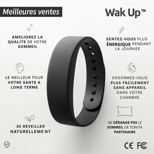 Wak‑Up™ – Le réveil sans bruit, sans stress